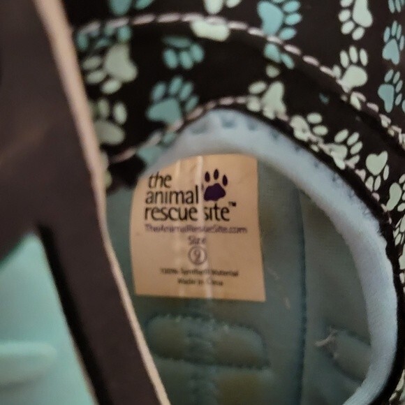 Rescue Animal Outdoor Hiking Shoes W 9 Blue Elastic Braided Slip On - Picture 6 of 6